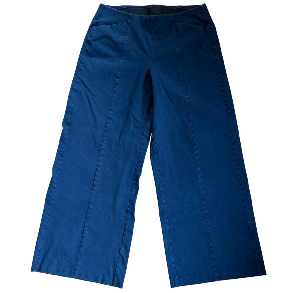 Old Navy Womens High Rise Wide Leg Flex Waist Chino Sailor Pants‎ Size L Preppy